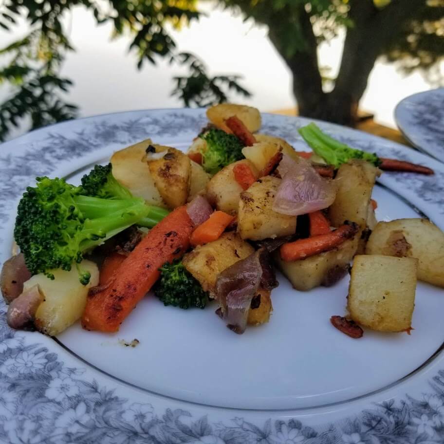 Fondant Vegetables On The Griddle